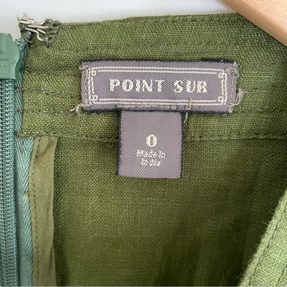 J. Crew Point Sur Olive Linen Jumpsuit Size 0 - Picture 8 of 15